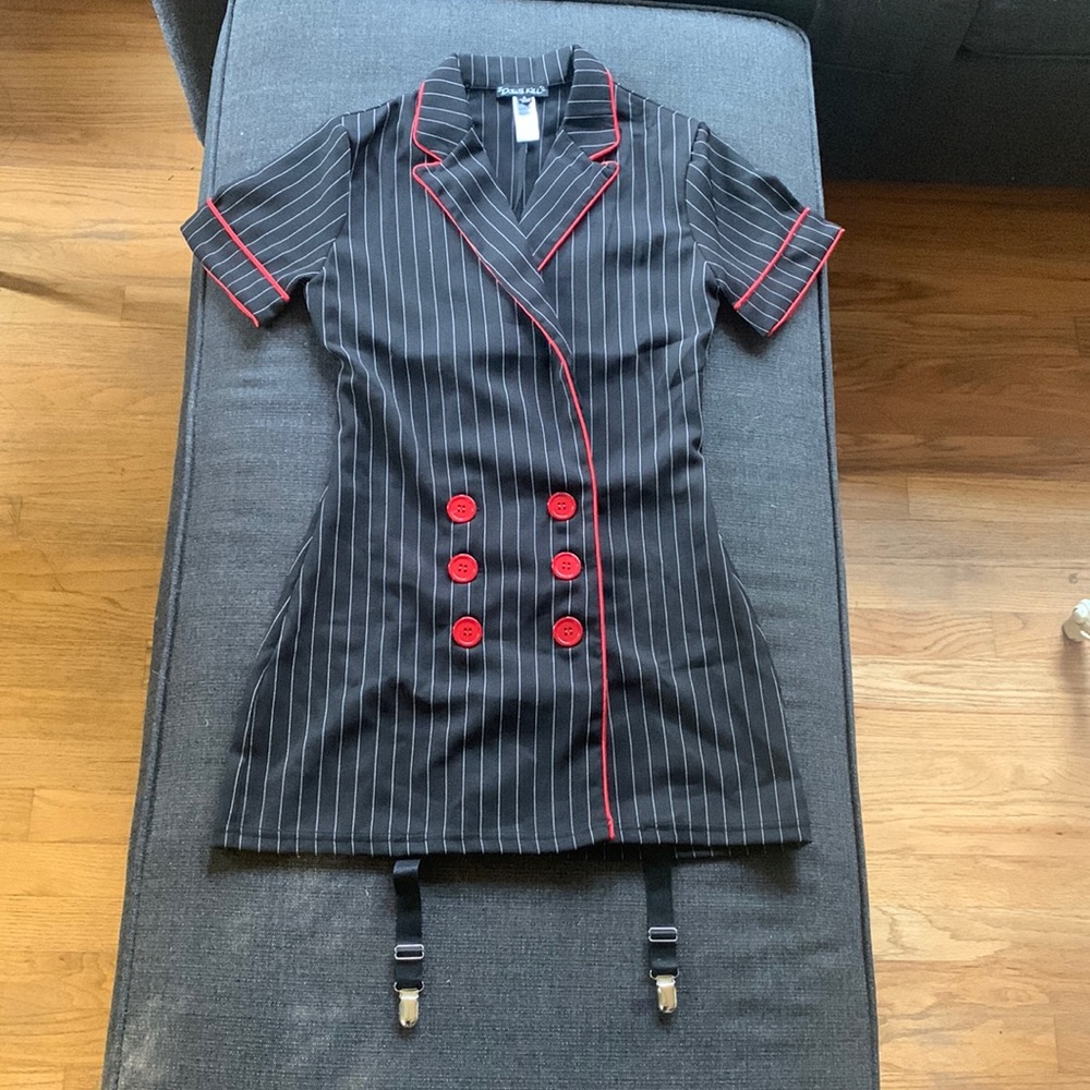 Dolls kill sexy gangster pinstripe costume